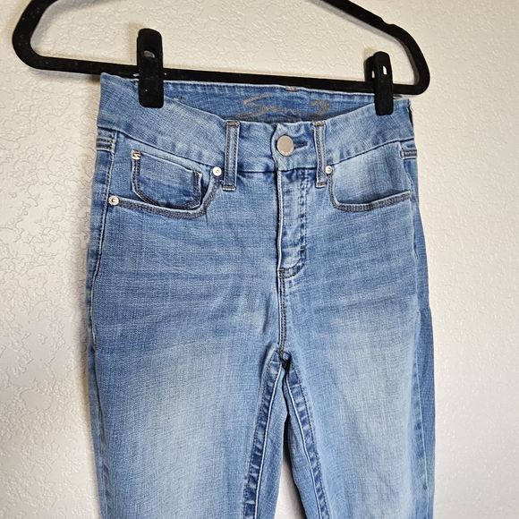 Womens Seven7 size 4 Tummyless Ripped Skinny Jeans - Picture 6 of 14